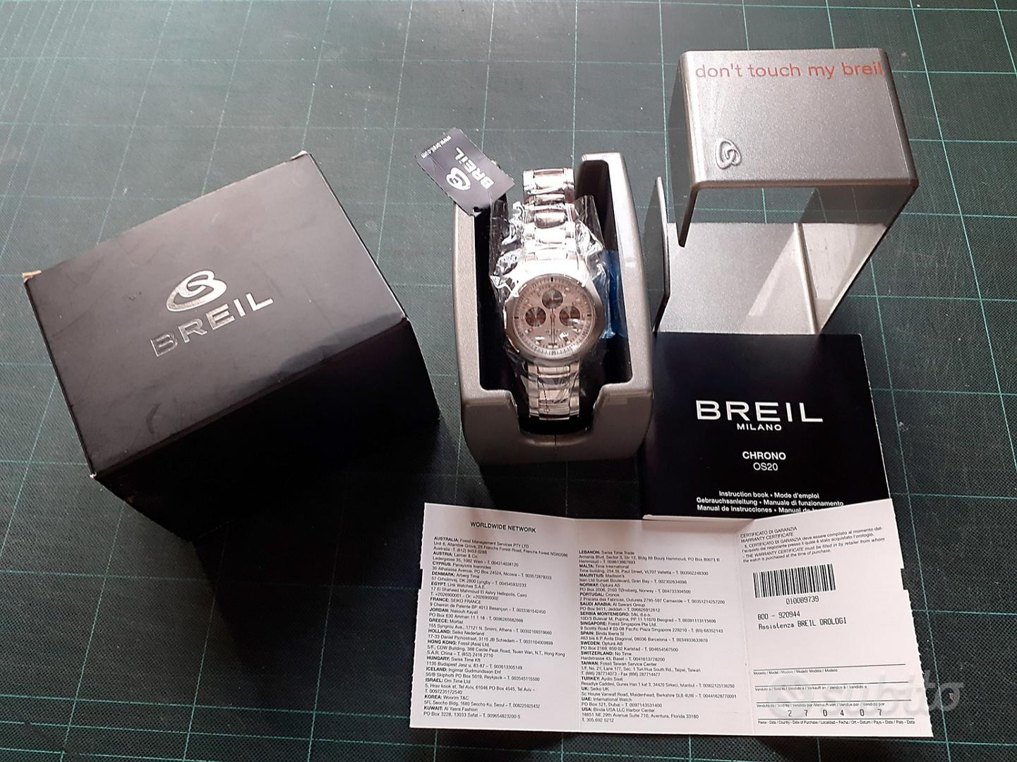 Orologio BREIL Chrono OS20 NUOVO mai aperto Abbigliamento e