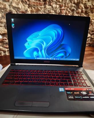 Msi gv62 8rd - i5 8300h, gtx 1050 ti, 8gb ram