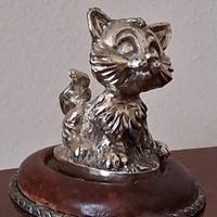 3 animaletti rivestiti in argento