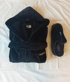 Accappatoio unisex Diadora + ciabatte in  OMAGGIO