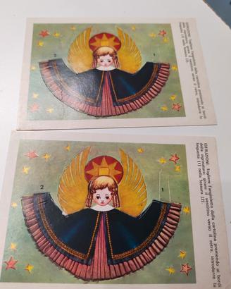 Angioletti di carta vintage decorazioni albero