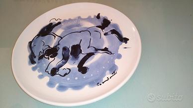 Piatto in ceramica di Albisola