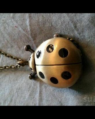 Catenina Coccinella con orologio