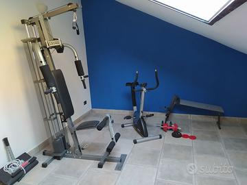 cyclette +panca per palestra