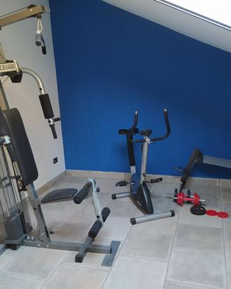 cyclette +panca per palestra