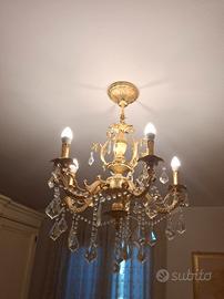 Lampadario 5 luci più 2 applique 