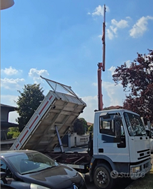 Iveco Eurocargo 80E18 rib trilaterale+gru Euro5