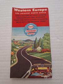 Carta stradale Esso Western Europe...1959 perfetta
