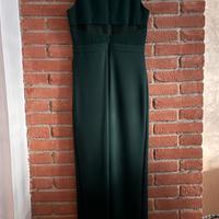 abito verde petrolio lungo da sera o cerimonia