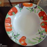 Piatti fondi set da 6 (XL) in Porcellana Saturnia