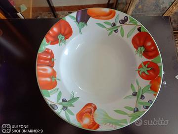 Piatti fondi set da 6 (XL) in Porcellana Saturnia