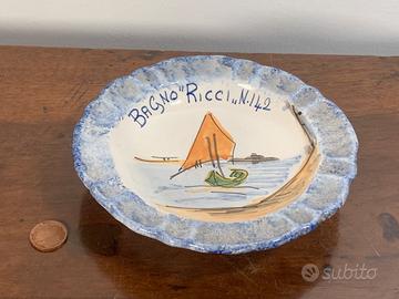 Piatto svuota tasche riccione bagno ricci souvenir