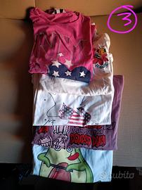 set 5 t-shirt 13/14 anni