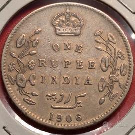 1 Rupia India 1906 Edoardo VII