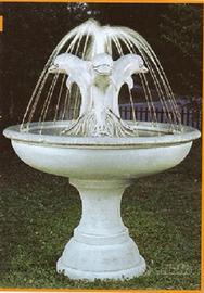 Fontana in cemento bianco