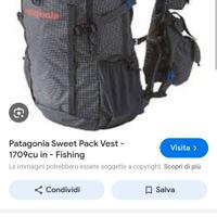 Zaino e gilet da pesca Patagonia c.e.r.c.o