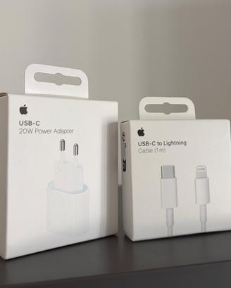 NUOVI Apple Alimentatore Originale + Cavo 1 Metro