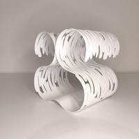 Portabottiglie Alessi Barkcellar BM03 bianco