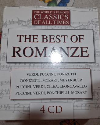 cofanetto musica classica 4 cd THE BEST OF ROMANZE