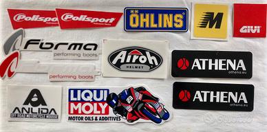 Adesivi moto ohlins, athena, ecc