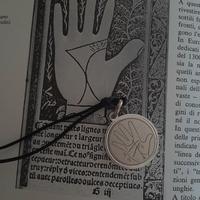 Ciondolo Fortun teller vintage chiromanzia argento