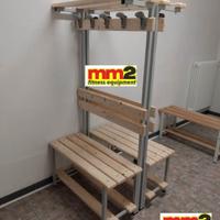 Panca Spogliatoio appendi abiti Modello Club 100cm