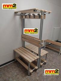 Panca Spogliatoio appendi abiti Modello Club 100cm