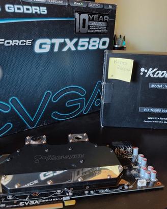 EVGA GTX 580 3GB RAM (ventole + liquido)