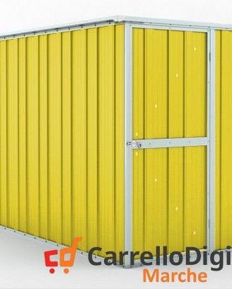 deposito attrezzi giardino 175x307cm 5,4mq giallo