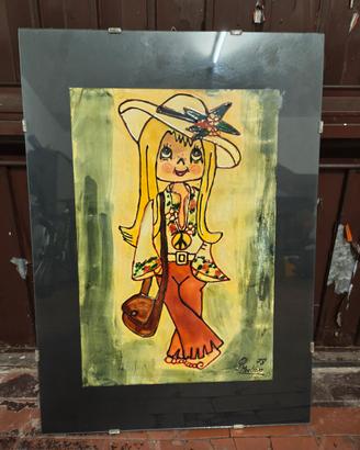 quadro figlia dei fiori