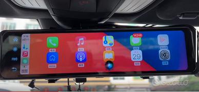 Specchietto Retrovisore Dash Cam Carplay