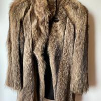 Giaccone vintage pelliccia di marmotta, taglia 48.