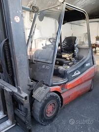 Muletto Linde Triplex E30 batteria nuova