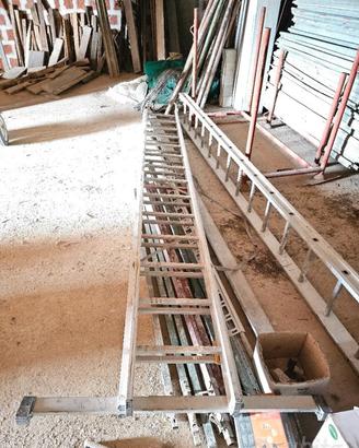 Scala telescopica in alluminio N.3 pezzi 10 metri