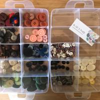 Lotto Stock 450 bottoni vari colori forme fantasie