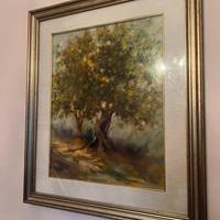 Quadro dipinto a mano con cornice – arredo vintage