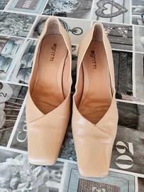 Scarpe marca Gritti beige tacco medio chic 40
