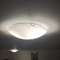 Plafoniera a soffitto in vetro satinato 