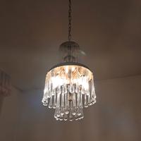 lampadario in vetro soffiato