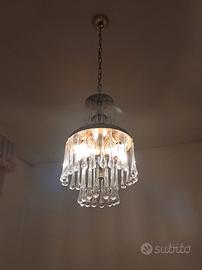 lampadario in vetro soffiato