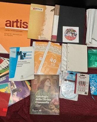 Lotto articoli cartolibreria scuola