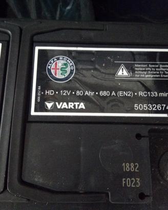 Batteria auto 80Ah 12V Varta