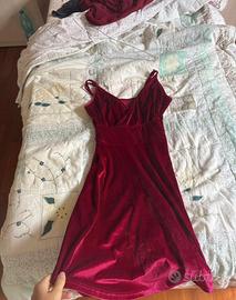 Abito rosso velluto