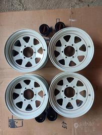 4 CERCHI ORIGINALI BIANCHI NISSAN PATROL GR