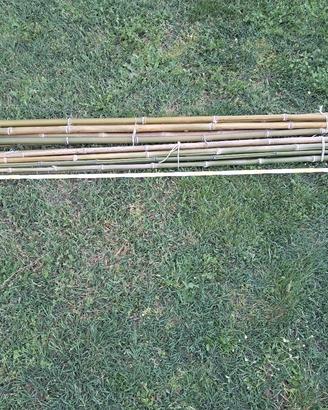 Canne di bambu`per orto e giardinaggio mt. 1,80