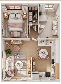 Grazioso bilocale in villa a a Sltrio