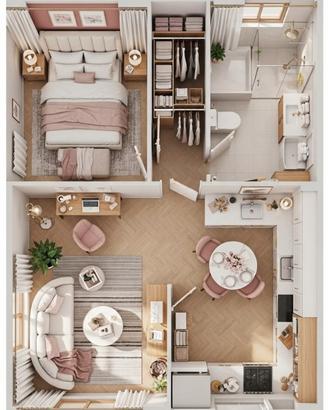 Grazioso bilocale in villa a a Saltrio