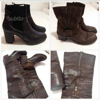 Stivali e biker marroni , tronchetti neri n.40