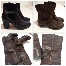 Stivali e biker marroni , tronchetti neri n.40