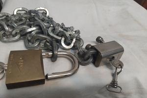 catena e lucchetto antifurto da scegliere. 